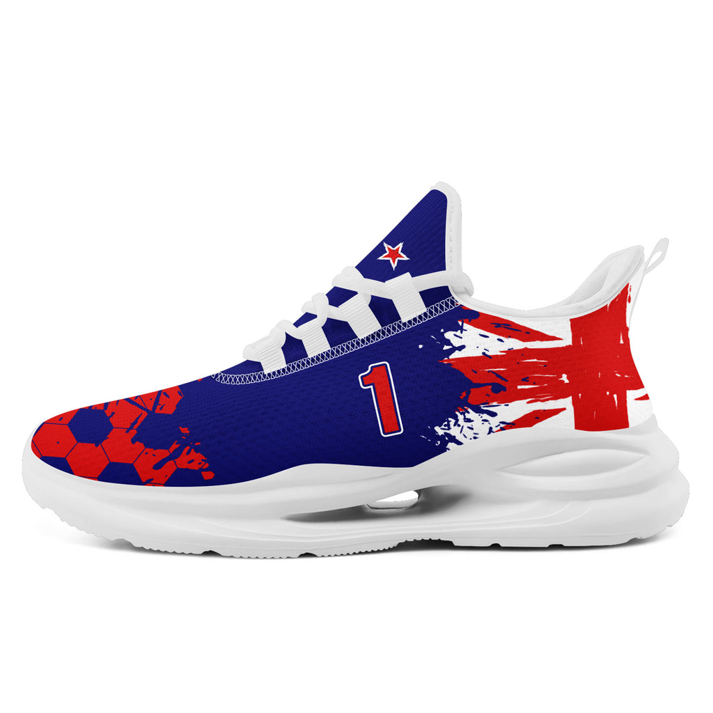Custom 2026 World Cup New Zealand Sneakers DIY Country Flag Running Shoes Lightweight Sport Shoes Gift for Football Fans Personalized Team Name and Logo FN079-F027081-1