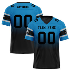 Custom Blue Black Carolina Football Jersey and Hat Combo Offer Personalized Combo ZH-D020326-5