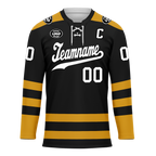 Custom Black Yellow Personalized Hockey Jersey HCKJ01-D0a70ee