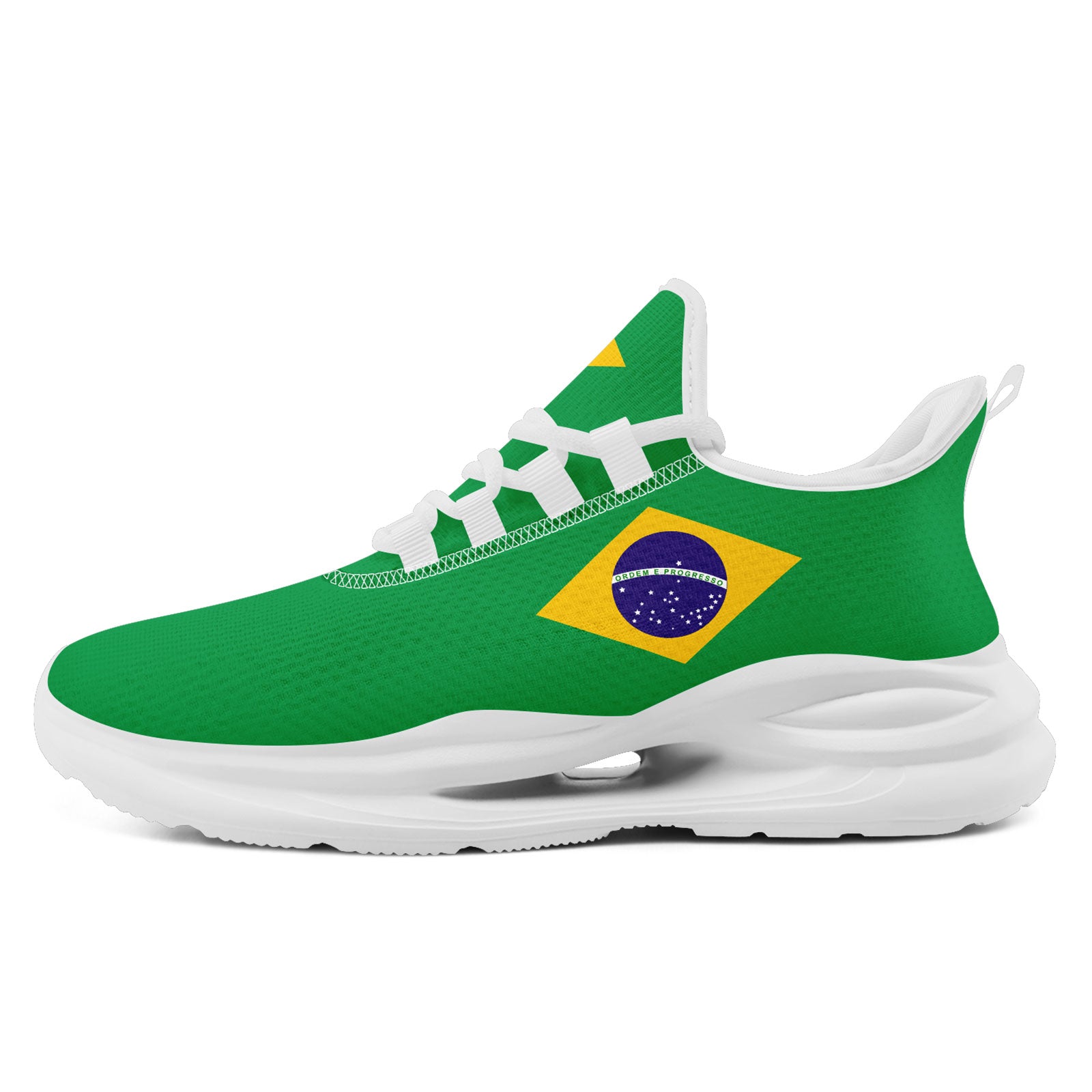 Custom 2026 World Cup Brazil Sneakers DIY Country Flag Running Shoes Lightweight Sport Shoes Gift for Football Fans Personalized Team Name and Logo FN079-F027049-1