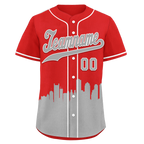 Custom Red Gray City Edition Personalized Authentic Baseball Jersey BSBJ01-D017122