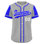 Custom Gray Purple Raglan Sleeves Personalized Authentic Baseball Jersey BSBJ01-D017189