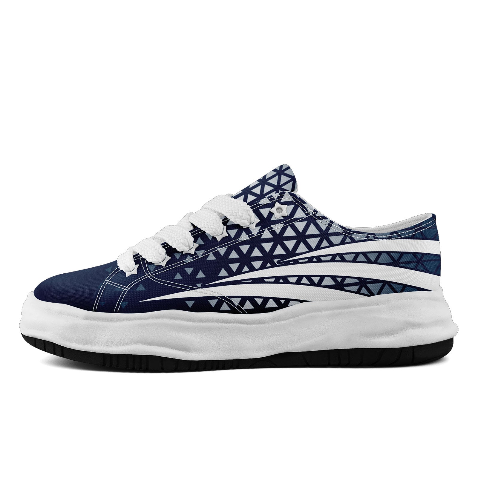 Custom Blue White Texas Shoes Personalized Sneaker FN038-D023003-9