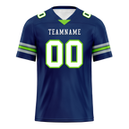 Custom Blue Classic Style Personalized Authentic Football Jersey FBJ02-bd0a70ad