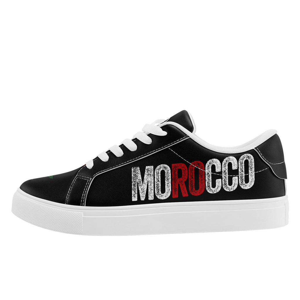 Custom Morocco 2026 World Cup Sneakers DIY Country Flag Running Shoes Lightweight Sport Shoes Gift for Football Fans Personalized Team Name and Logo FN023-F009097-1