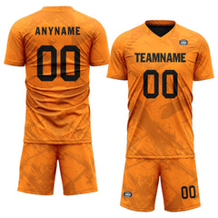 Custom Orange Soccer Sets Jersey Personalized SCJ101-D28013