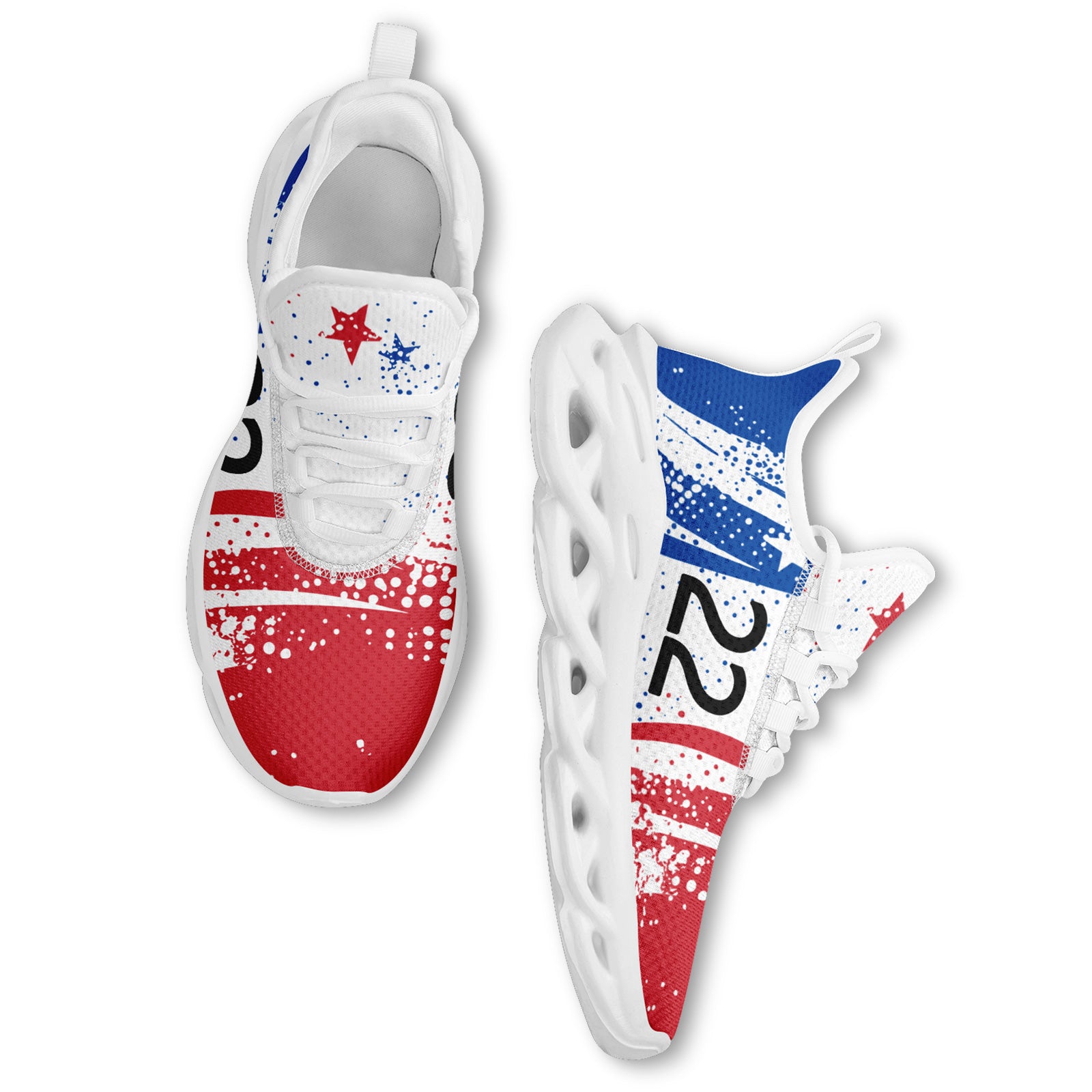 Custom South Korea 2026 World Cup Sneakers DIY Country Flag Running Shoes Lightweight Sport Shoes Gift for Football Fans Personalized Team Name and Logo FN003-F009114-8