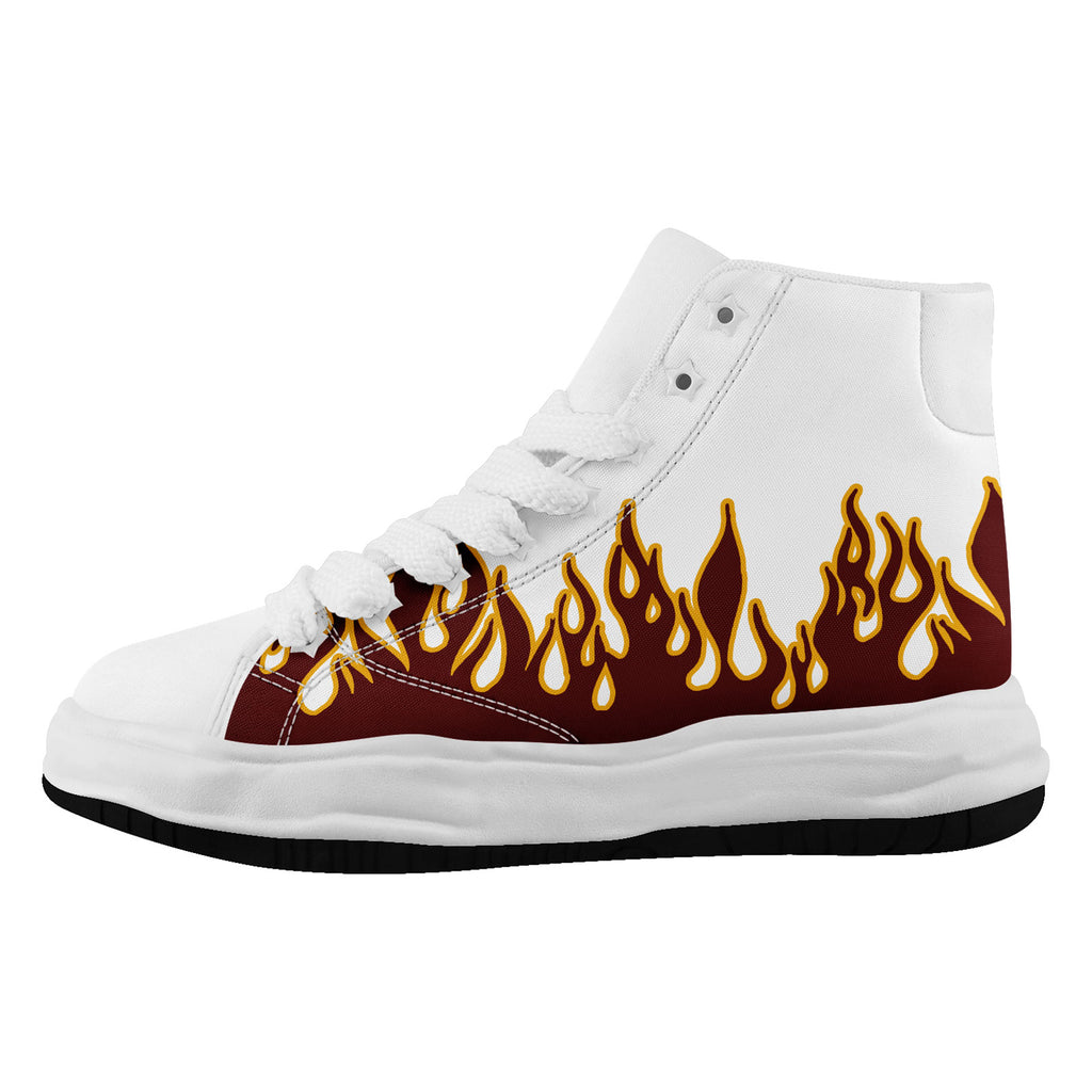 Custom Red Yellow White Washington Football Jersey and Firesoul Sports Shoes Combo Offer Personalized Combo ZH-D020273-31