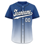 Custom Blue White Fade Fashion Personalized Authentic Baseball Jersey BSBJ01-D0a70db