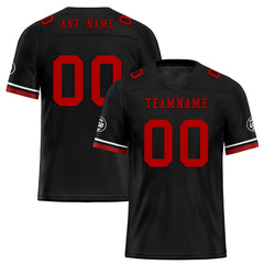 Custom Black Red Arizona Football Jersey and Firesoul Sports Shoes Combo Offer Personalized Combo ZH-D020273-1