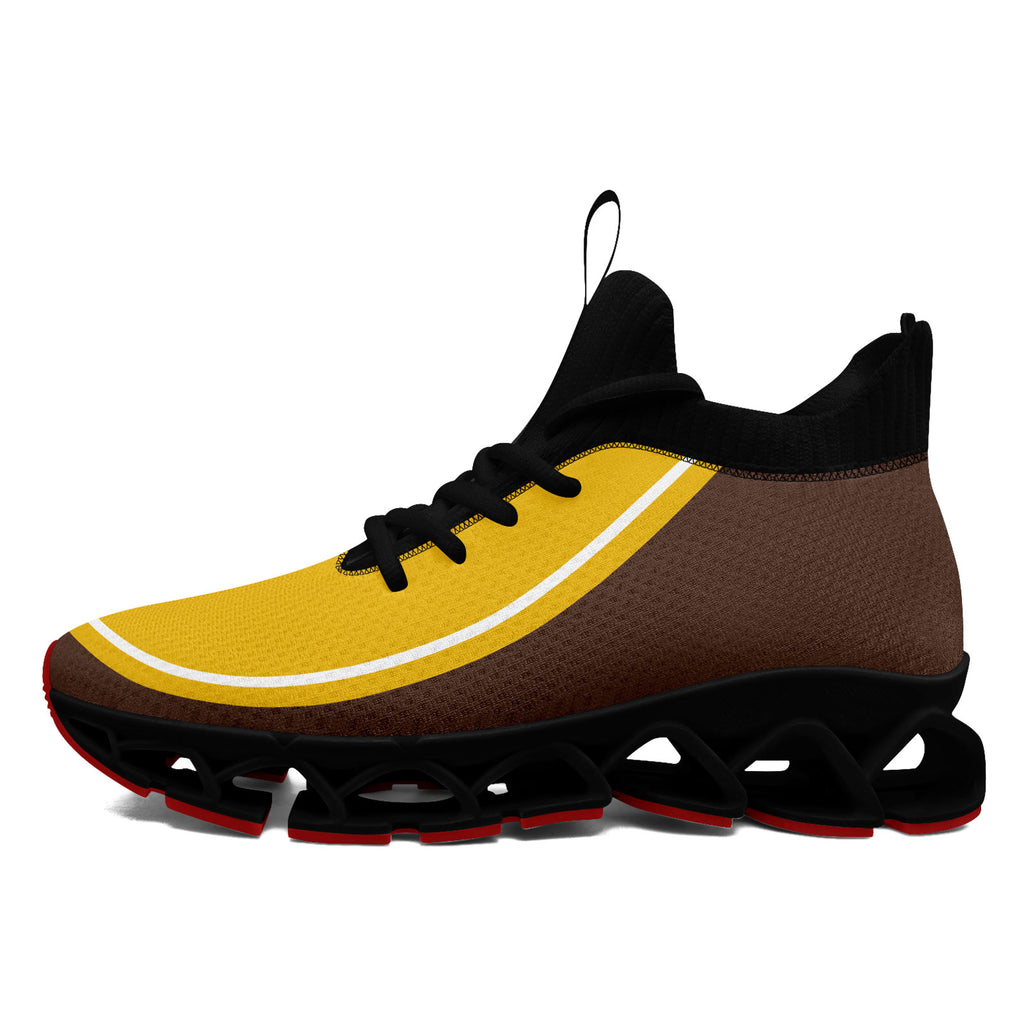Custom Brown Yellow Maxsoul Shoes Personalized Sneaker FN030XD-D020388-14
