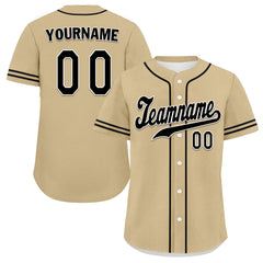 Custom Gold Classic Style Black Personalized Authentic Baseball Jersey UN002-bd0b00d8-a8