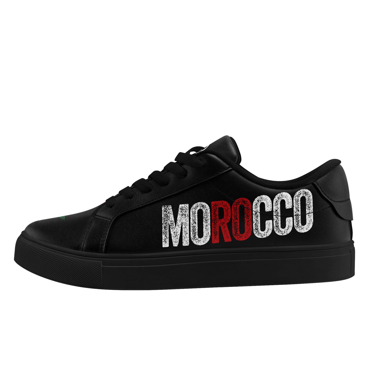 Custom Morocco 2026 World Cup Sneakers DIY Country Flag Running Shoes Lightweight Sport Shoes Gift for Football Fans Personalized Team Name and Logo FN023-F009097-1