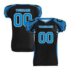 Custom Blue Black North Carolina High-Performance American Football Jersey FBJ06-D023001-5