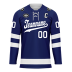 Custom Blue White Personalized Hockey Jersey HCKJ01-D0a70bc