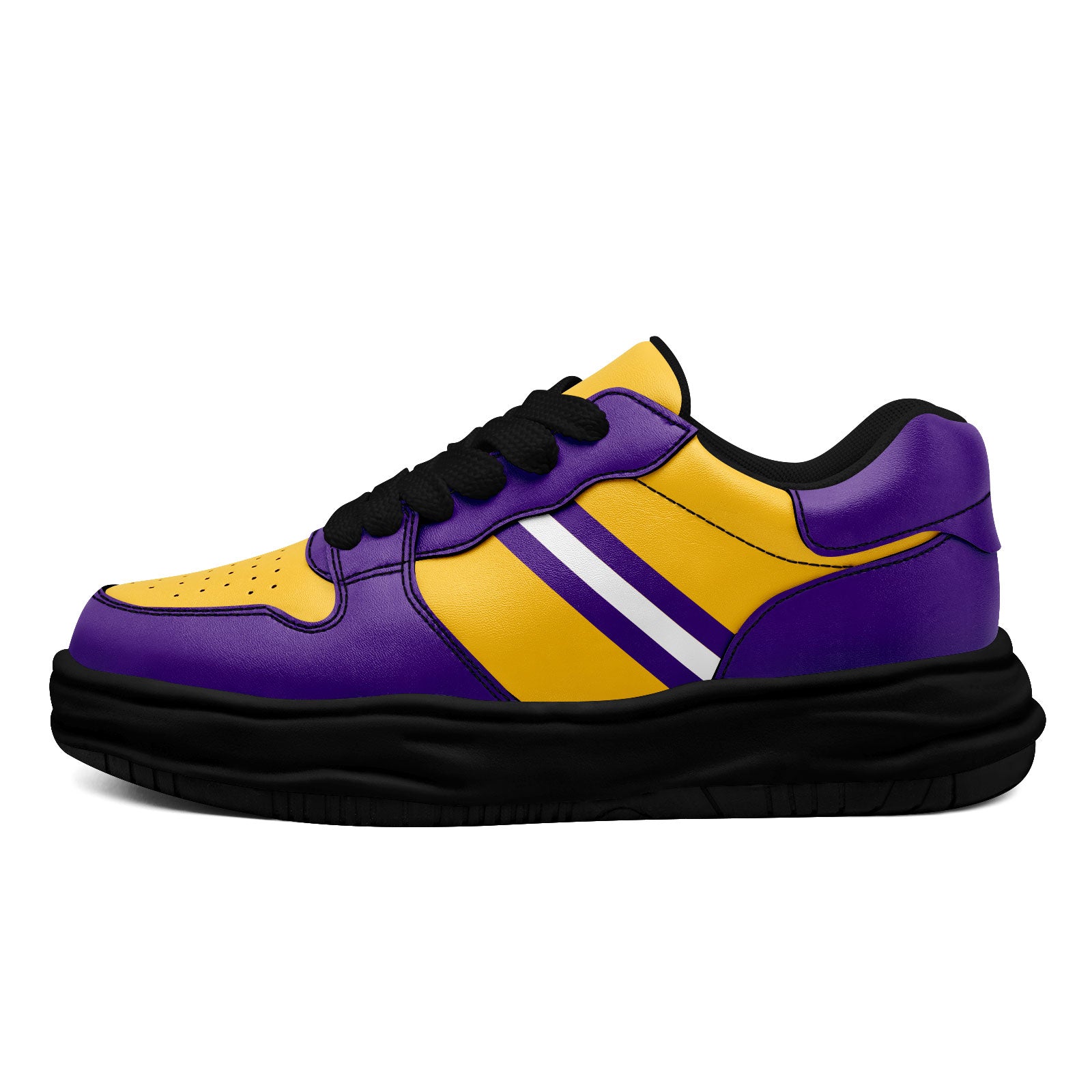 Custom Purple Yellow Minnesota Shoes Personalized Sneaker FN032-D020389-17
