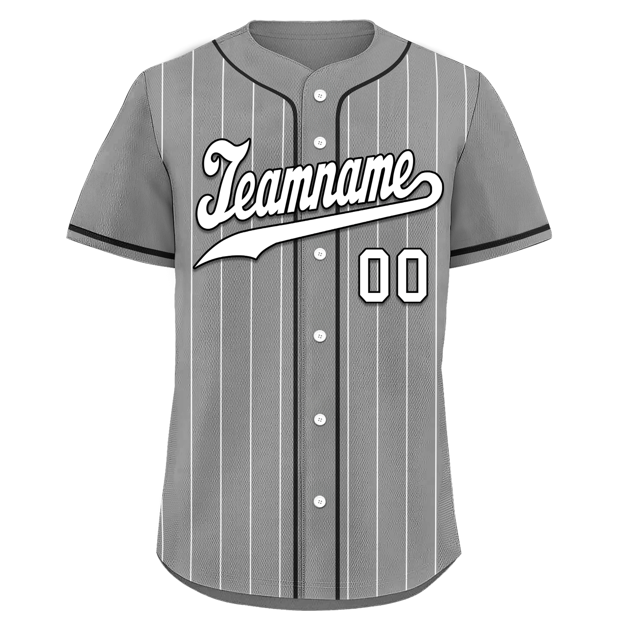 Custom Gray Stripe Fashion Personalized Authentic Baseball Jersey BSBJ01-D017244