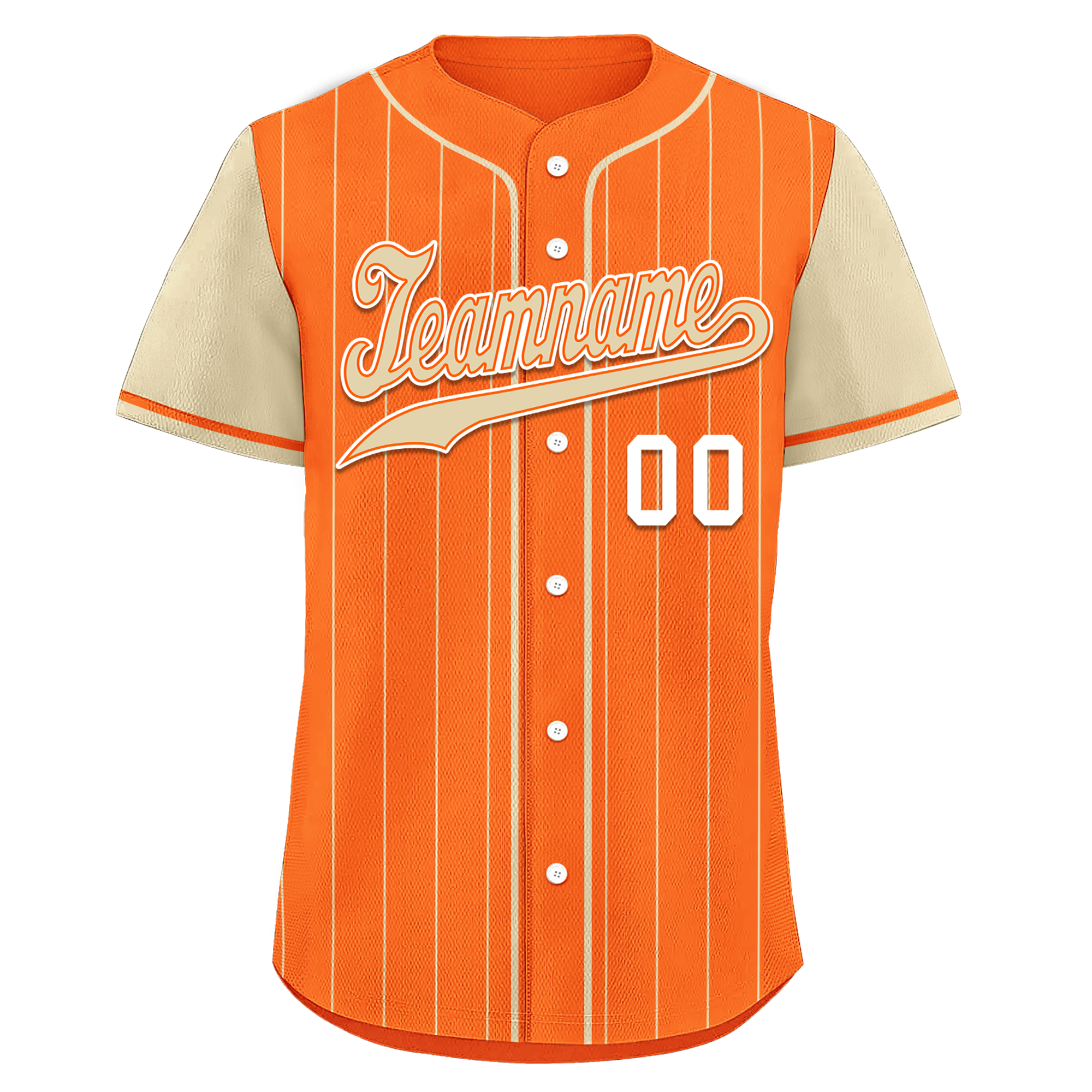 Custom Orange Yellow Stripe Fashion Personalized Authentic Baseball Jersey BSBJ01-D017235