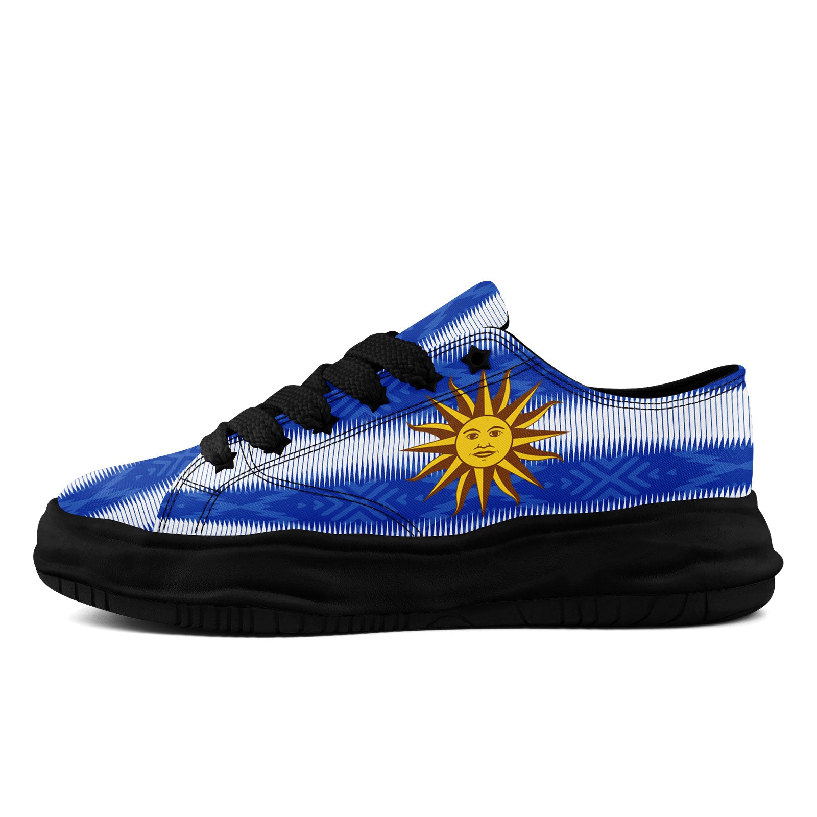 Custom Uruguay 2026 World Cup Sneakers DIY Country Flag Running Shoes Lightweight Sport Shoes Gift for Football Fans Personalized Team Name and Logo FN038-F009112-1