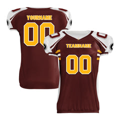 Custom Deep Red White Washington High-Performance American Football Jersey FBJ06-D023001-31