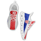 Custom Croatia 2026 World Cup Sneakers DIY Country Flag Running Shoes Lightweight Sport Shoes Gift for Football Fans Personalized Team Name and Logo FN003-F009104-2