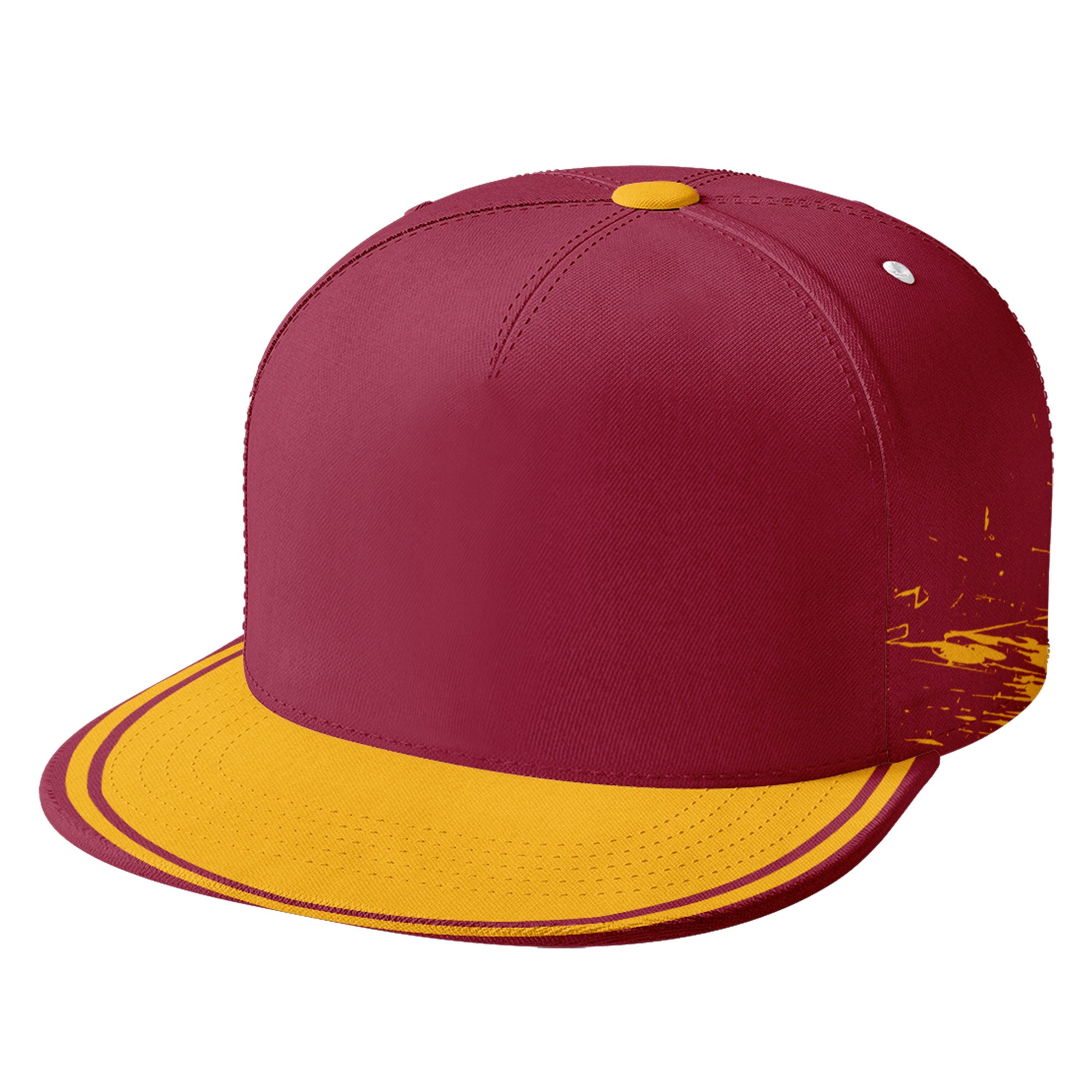 Custom Red Yellow Arizona MaxSoul Shoes and Hat Combo Offer Personalized Combo ZH-D020264-1