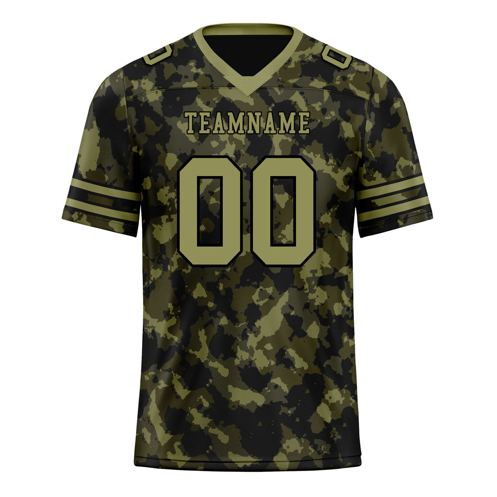 Custom Camo Personalized Authentic Football Jersey FBJ02-D06111