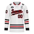 Custom White Personalized Hockey Jersey HCKJ01-D0a70be
