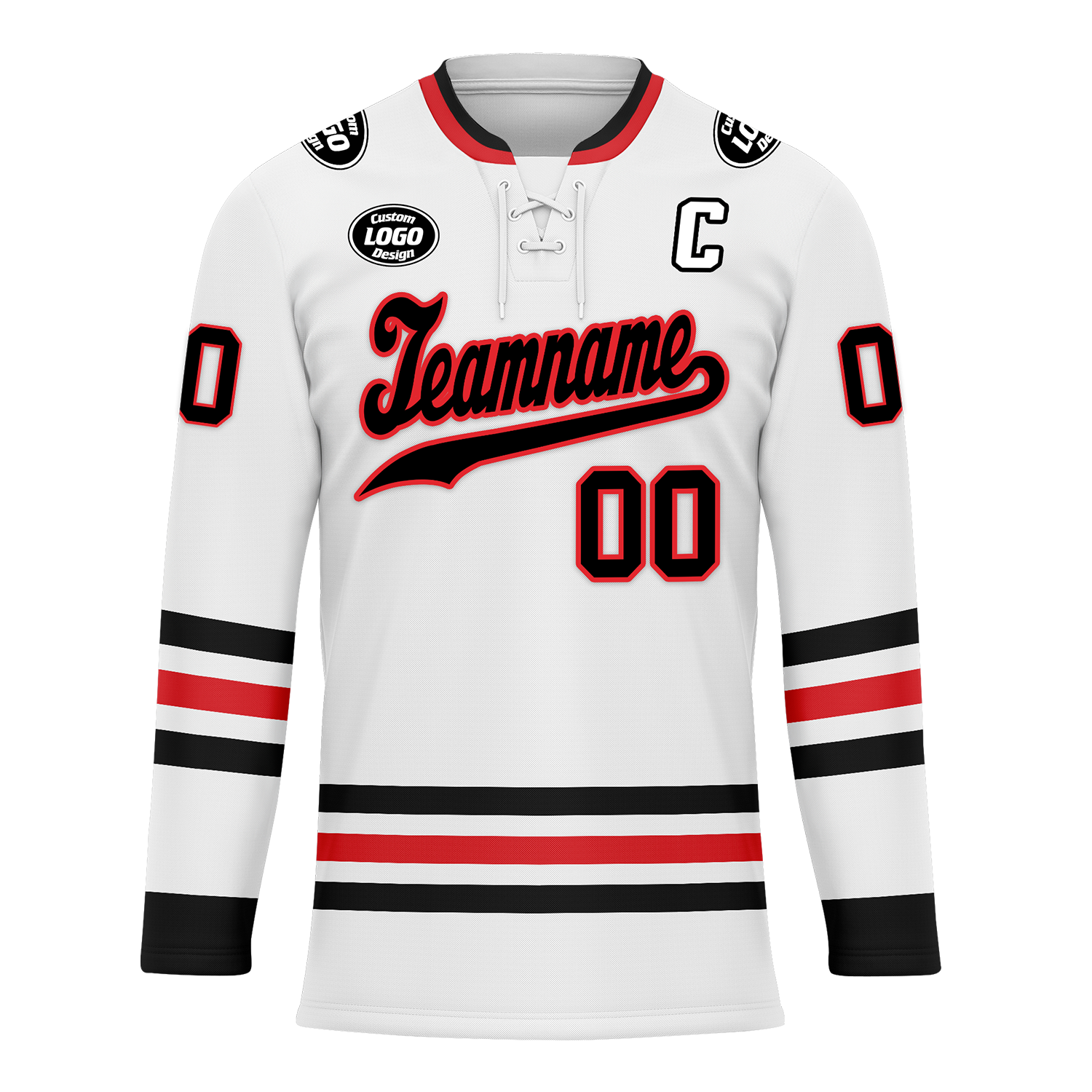 Custom White Personalized Hockey Jersey HCKJ01-D0a70be