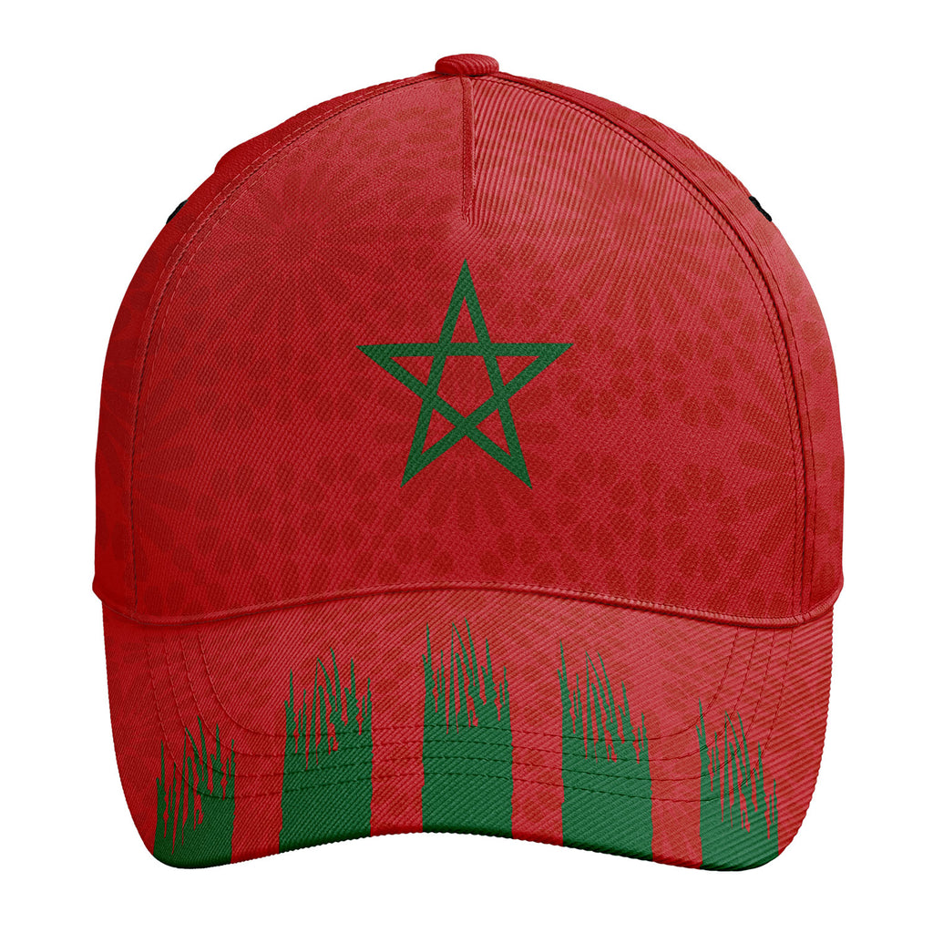Personalized 2026 Morocco Soccer Fan Hat - Add Your Name & Design Custom 2026 Football Tournament Hat YW061-F009128-2
