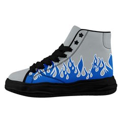 Custom Gray Blue Detroit Firesoul Shoes Personalized Sneaker FN039-D020272-11