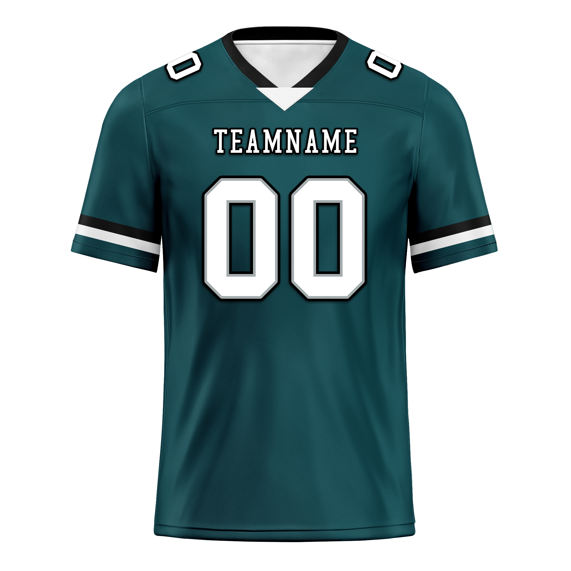 Custom Cyan Classic Style Personalized Authentic Football Jersey FBJ02-bd0a70ab