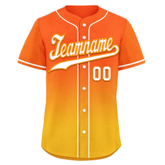 Custom Yellow Orange Fade Fashion Personalized Authentic Baseball Jersey BSBJ01-D0a70c8