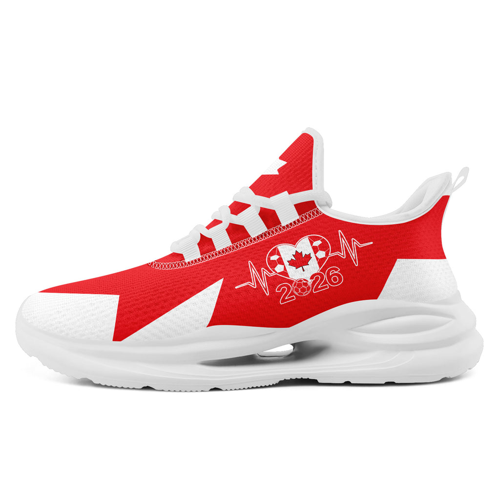 Custom 2026 World Cup Canada Sneakers DIY Country Flag Running Shoes Lightweight Sport Shoes Gift for Football Fans Personalized Team Name and Logo FN079-F023063-4