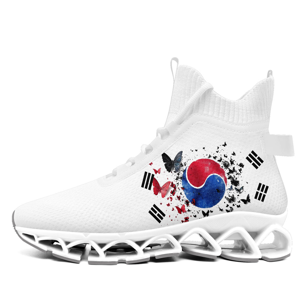 Custom South Korea 2026 World Cup Sneakers DIY Country Flag Running Shoes Lightweight Sport Shoes Gift for Football Fans Personalized Team Name and Logo FN029XD-F009084-4