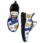 Custom Uruguay 2026 World Cup Sneakers DIY Country Flag Running Shoes Lightweight Sport Shoes Gift for Football Fans Personalized Team Name and Logo FN003-F009122-1