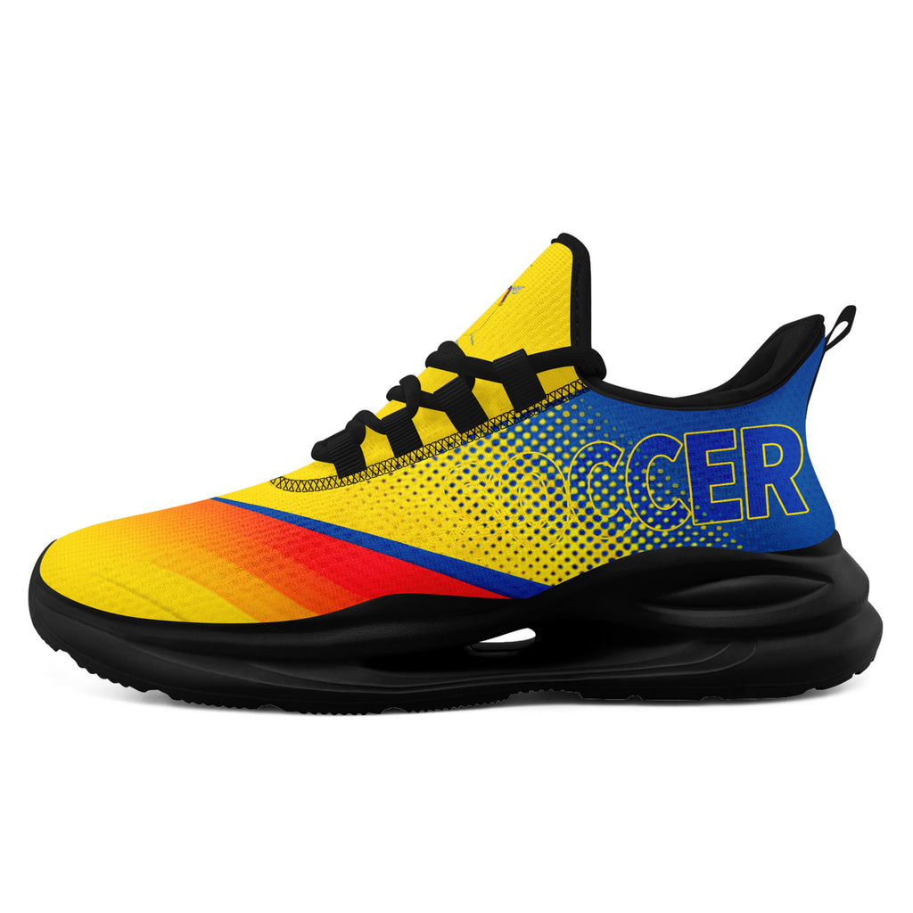 Custom Ecuador 2026 World Cup Sneakers DIY Country Flag Running Shoes Lightweight Sport Shoes Gift for Football Fans Personalized Team Name and Logo FN079-F009088-3