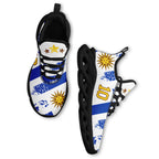 Custom Uruguay 2026 World Cup Sneakers DIY Country Flag Running Shoes Lightweight Sport Shoes Gift for Football Fans Personalized Team Name and Logo FN003-F009122-8