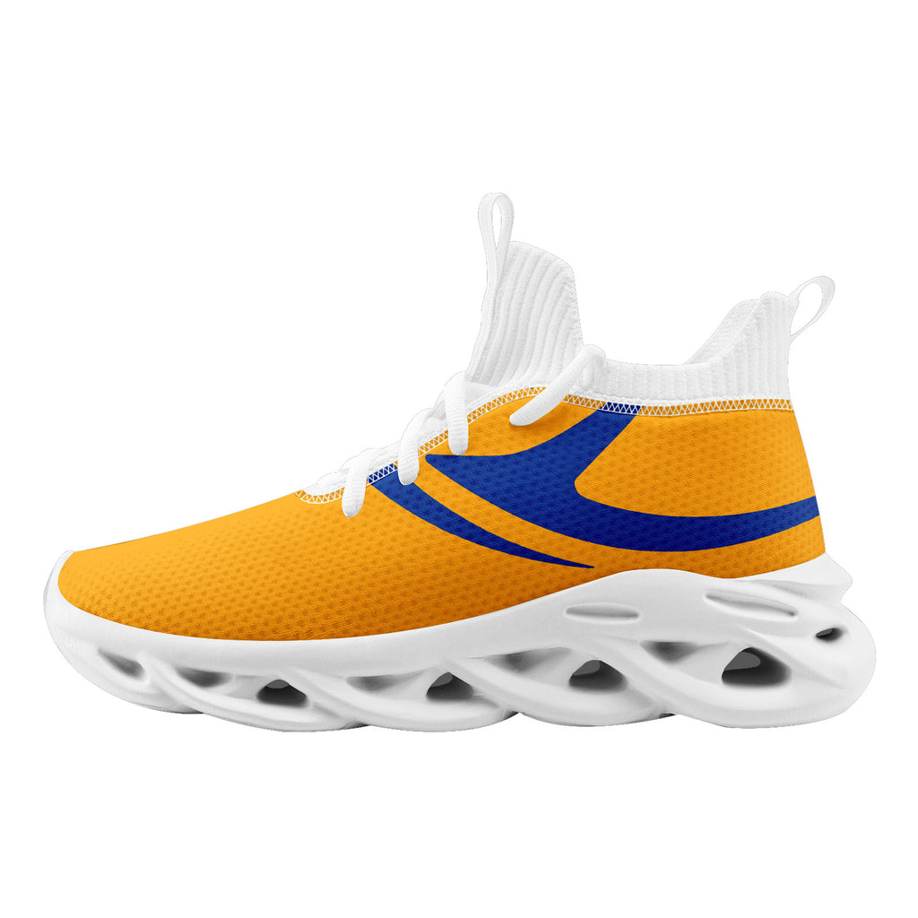 Custom Yellow Los Angeles Football Jersey and Sports Shoes Combo Offer Personalized Combo ZH-D025008-14