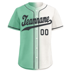 Custom Green White Gradient Fashion Personalized Authentic Baseball Jersey BSBJ01-D0a708a
