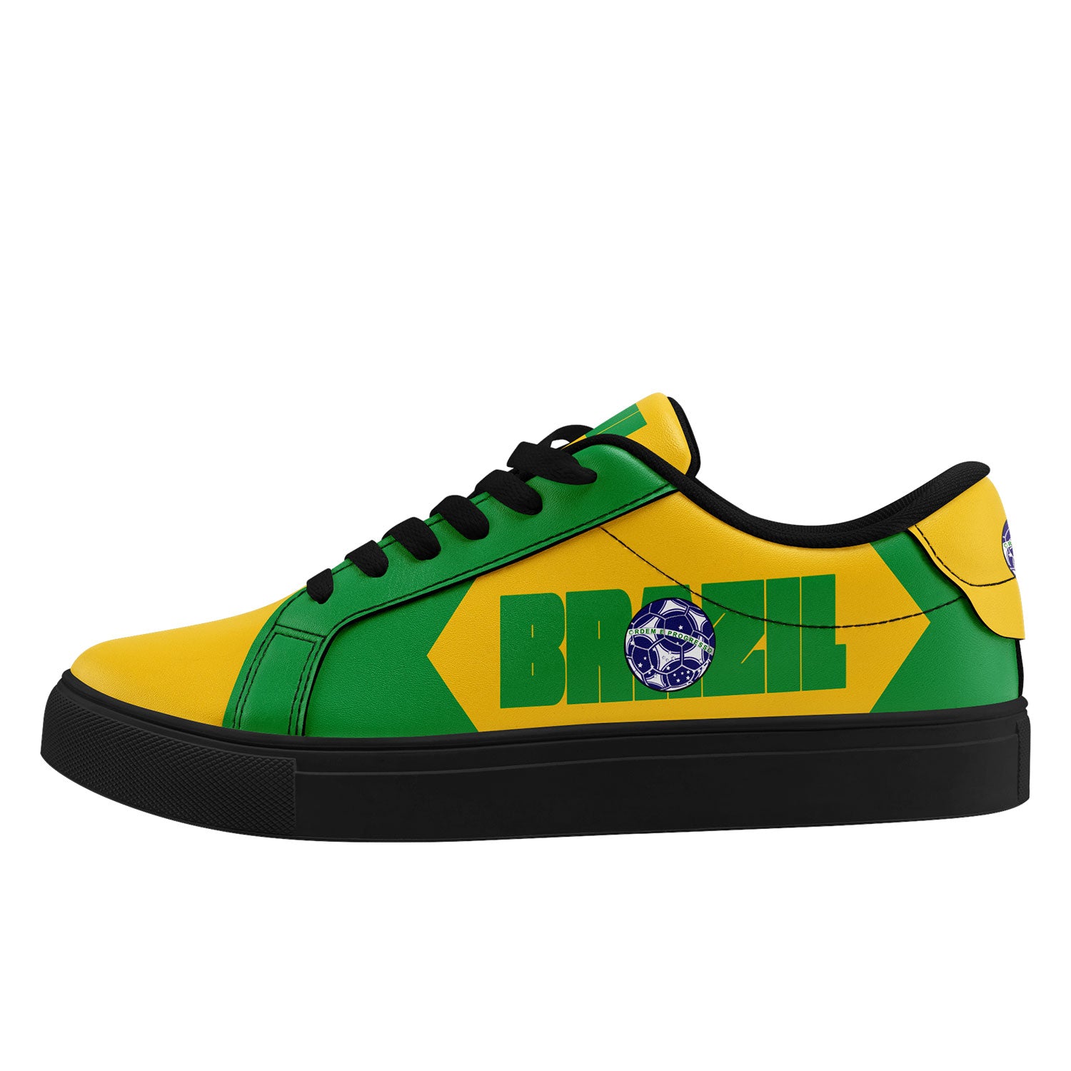 Custom 2026 World Cup Brazil Sneakers DIY Country Flag Running Shoes Lightweight Sport Shoes Gift for Football Fans Personalized Team Name and Logo FN023-F027052-2