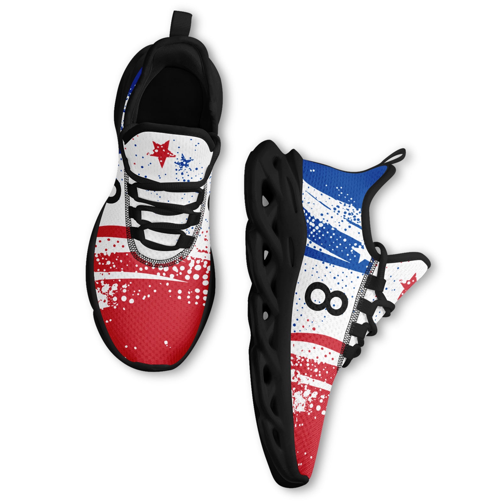 Custom South Korea 2026 World Cup Sneakers DIY Country Flag Running Shoes Lightweight Sport Shoes Gift for Football Fans Personalized Team Name and Logo FN003-F009114-9