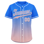 Custom Blue Pink Fade Fashion Personalized Authentic Baseball Jersey BSBJ01-D0a70e0