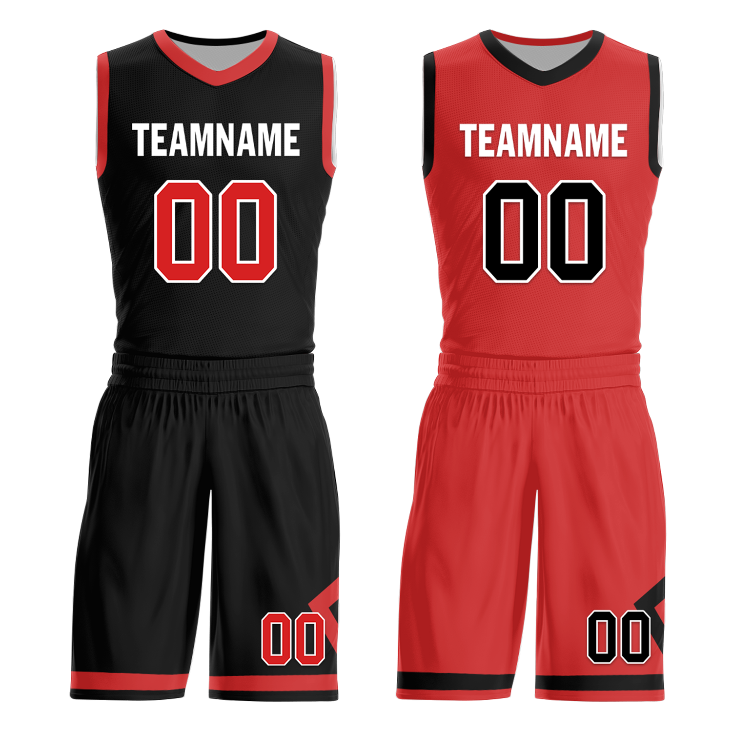 Custom Black White Classic Style Reversible Basketball Uniform Personalized COOLMAX BBJR-D017006