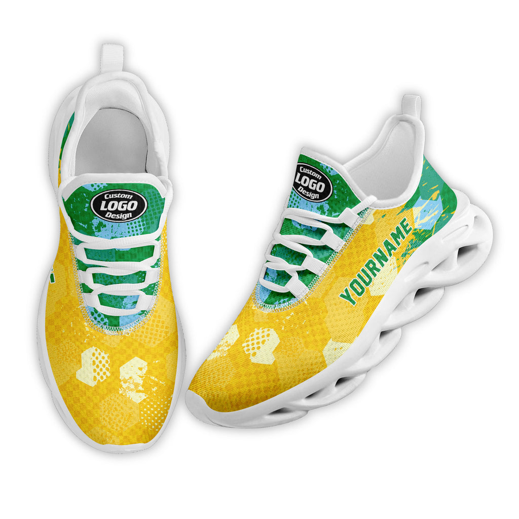 Custom 2026 World Cup Brazil High Quality Soccer Stadium Version Jersey Sneakers Sports Shoes and Hat Combo Offer Personalized Team Name and Logo ZH-F027089-3