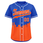 Custom Blue Orange City Edition Personalized Authentic Baseball Jersey BSBJ01-D017140