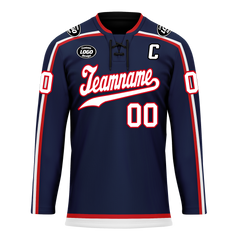 Custom Blue Personalized Hockey Jersey HCKJ01-D0a70fb