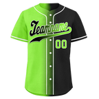 Custom Green Black Gradient Fashion Personalized Authentic Baseball Jersey BSBJ01-D0a709c