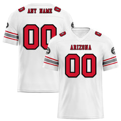 Custom White Arizona Personalized Authentic Football Jersey FBJ02-D020256-1