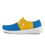 Custom Yellow Blue Los Angeles Jacket and Sports Shoes Combo Offer Personalized Combo ZH-D020294-22